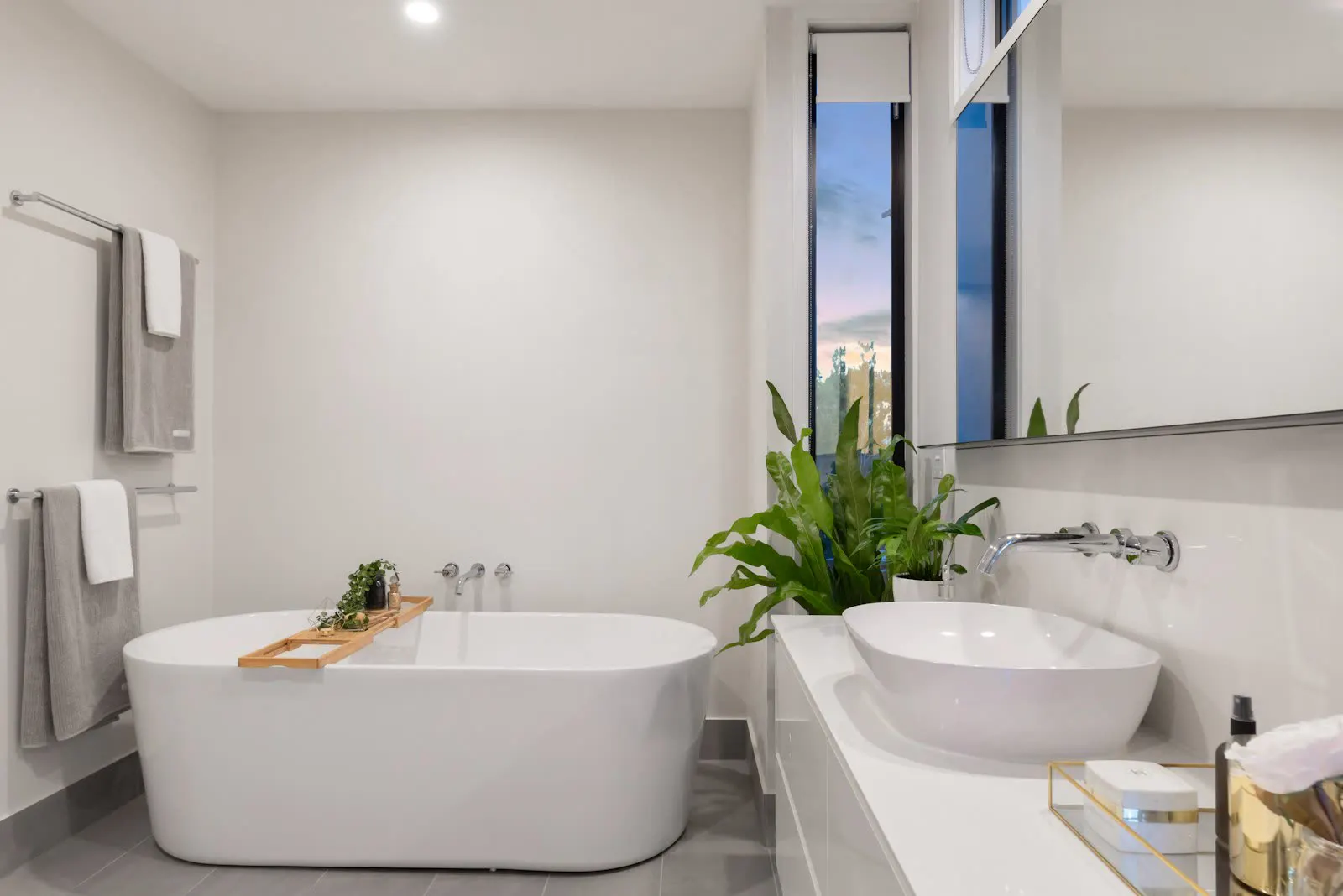 Banheiro com banheira
